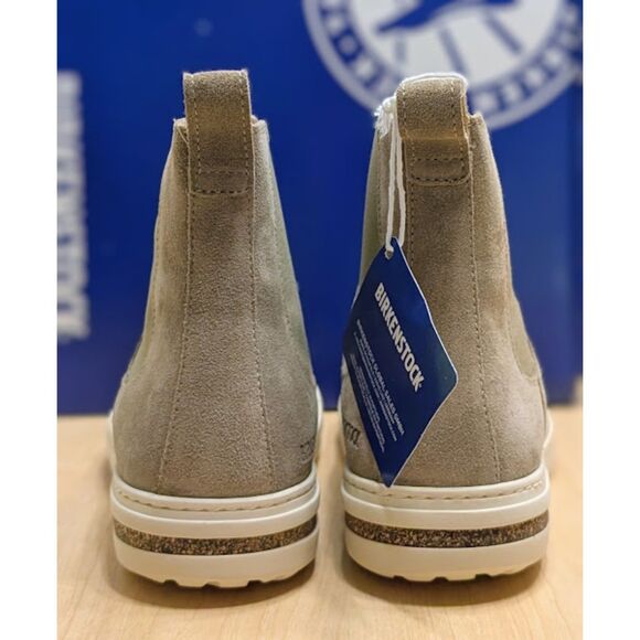 Birkenstock Bend Chelsea Taupe Suede Leather Sneaker Boots Women's 7 EU 38 NIB - Picture 7 of 14